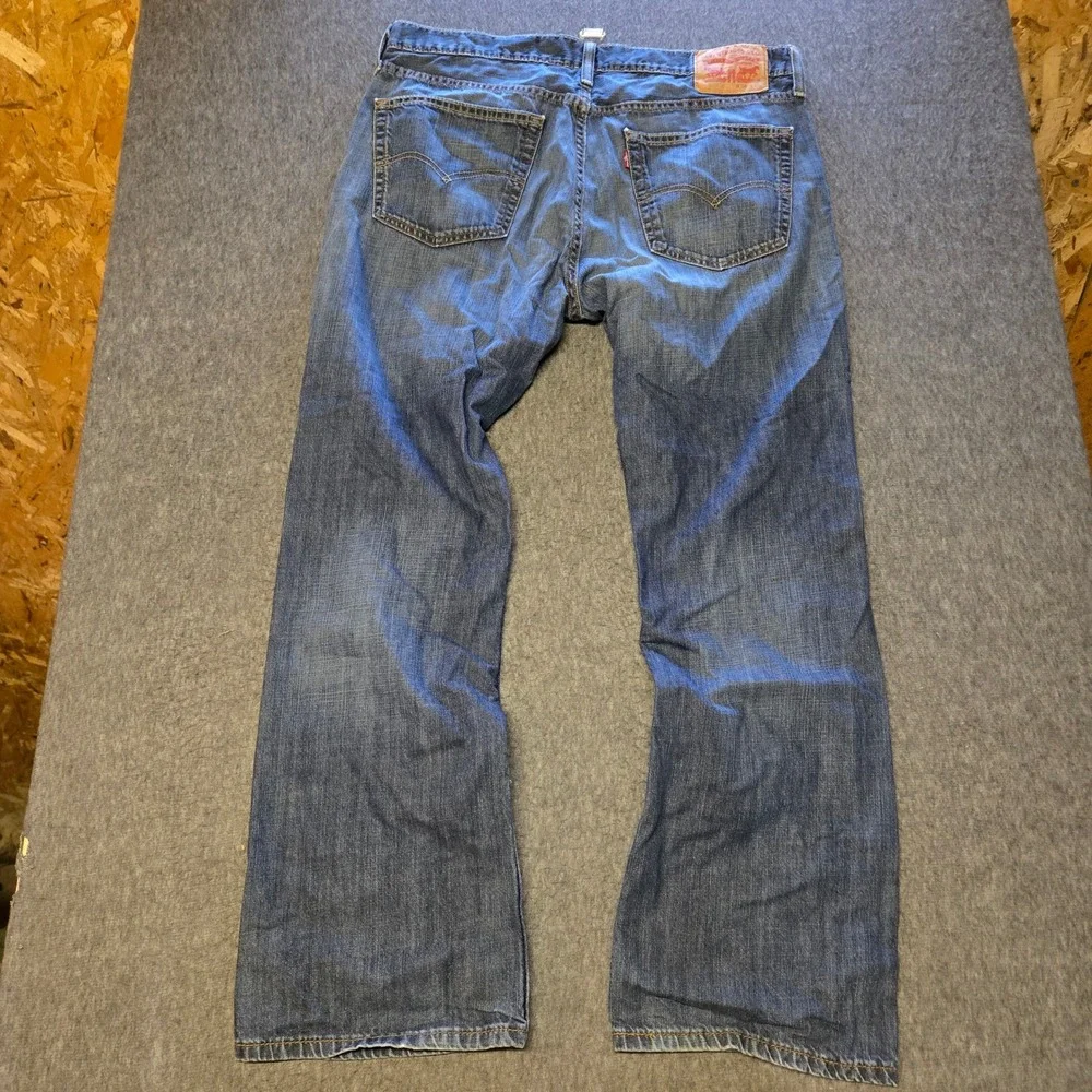 Levi's 527 Bootcut Jeans Mens 36x30 Blue Denim Low Rise Slim Fit Workwear